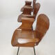 Mid Century Italian 3-seat Bench by Carlo Ratti, 50's