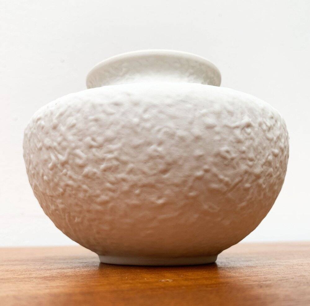 German ceramic vase mid-century style from Porzellanfabrik Metzler & Ortloff, 1960s