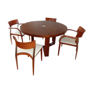 table ronde à rallonge