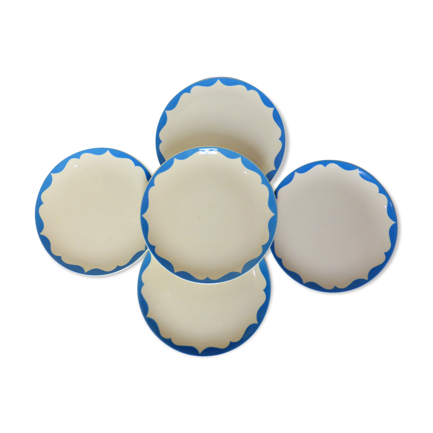 5 dessert plates from Gien model Catherine 220552