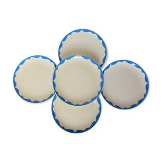 5 dessert plates from Gien model Catherine 220552