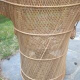 Emmanuelle armchair in rattan years 50