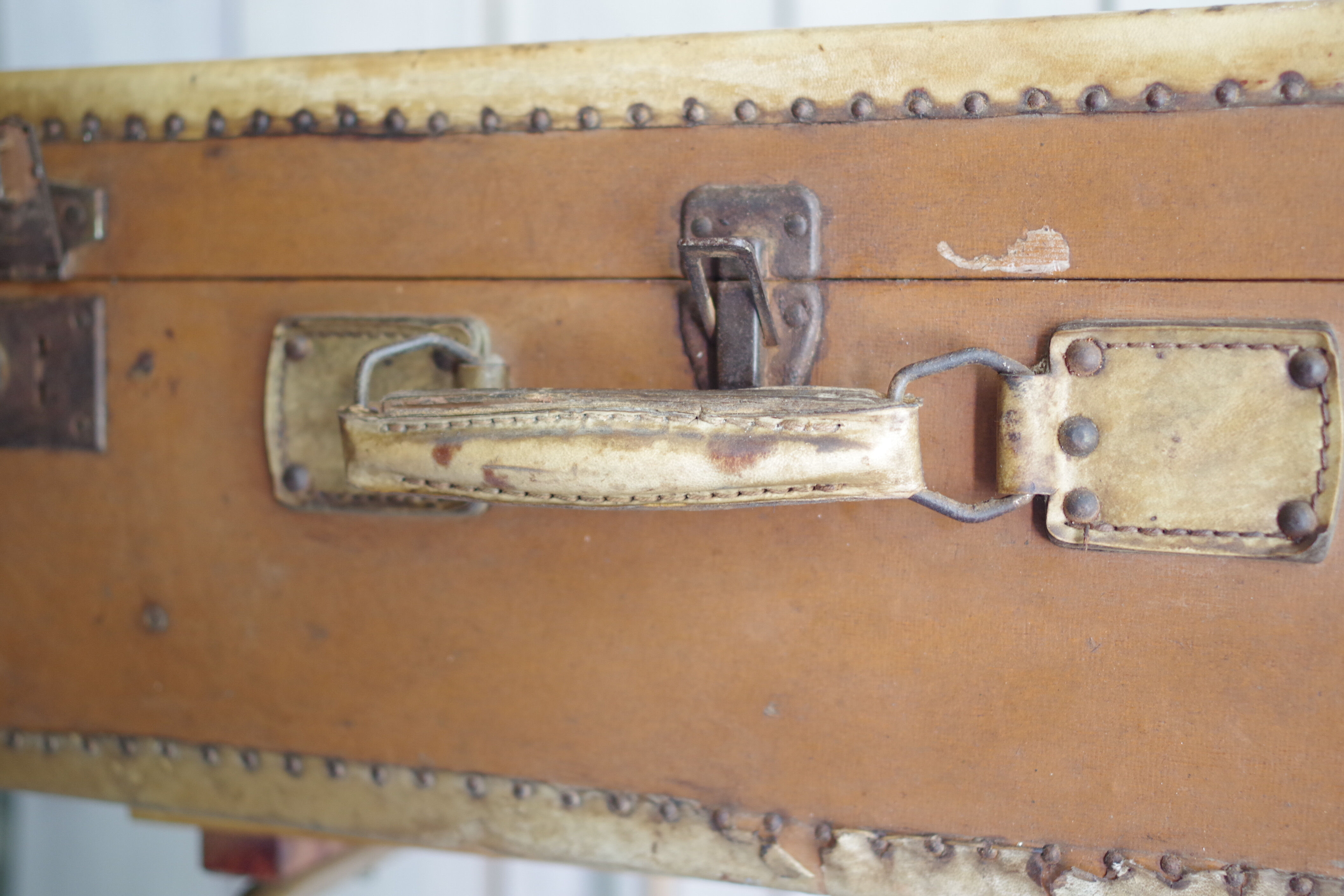 Large trunk or suitcase retro vintage years 50