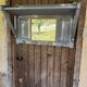 Wooden wall coat rack 4 pateres