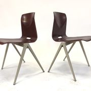 Lot of 4 vintage chairs Galvanitas S22 in the Netherlands
