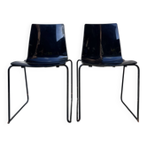 2 polycarbonate chairs 1980