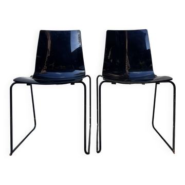 2 polycarbonate chairs 1980