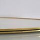 Vintage ovoid mirror with gold and black edges - 1960s