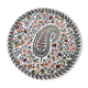 Round dish Gien decoration bothée or cashmere 26cm for pie and cake