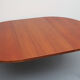 1960s extendible  round dining table in teak