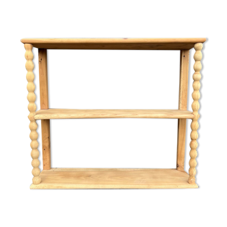 Étagère artisanale en merisier