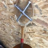 Old tennis racket Slazenger wood metal protection zephyr vintage
