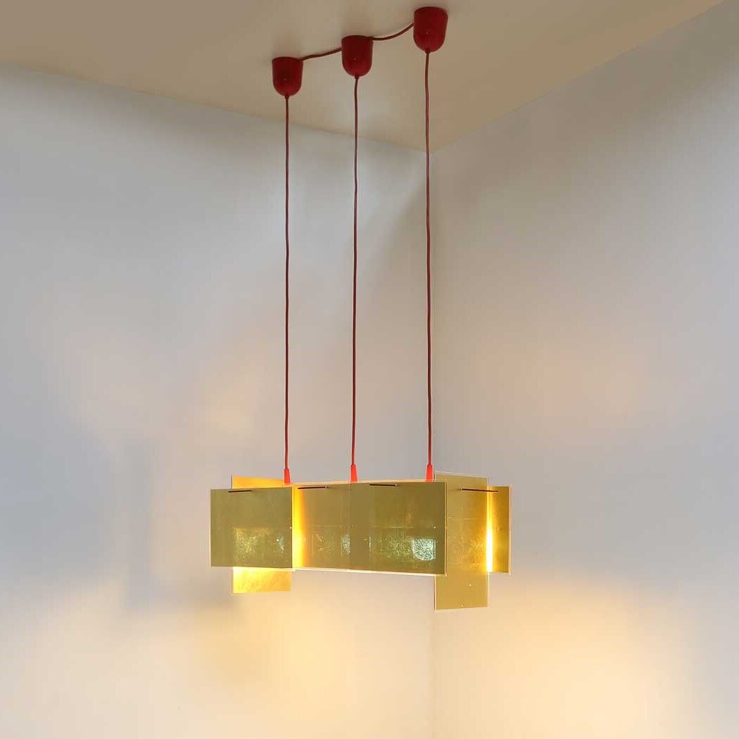 24 karat blau lamp by Ingo Maurer