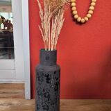 Large matte/glossy textured vase
