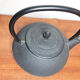 Japanese teapot in black cast iron