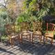 4 hand-stitched chairs 70s