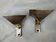2 appliques vintage en bronze