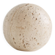 Vintage travertine decorative sphere, 1980s, Italy.