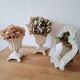 Duo de petits vases medicis en fonte anciens