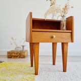 Bedside table with compass legs, 1960s