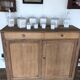 Raw oak sideboard