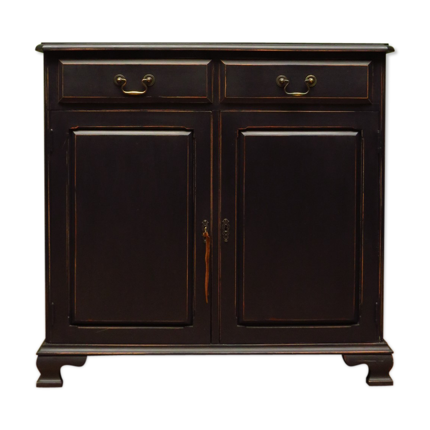 Buffet de cuisine noir peint