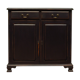 Buffet de cuisine noir peint