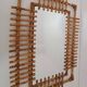 Miroir bambou années 70