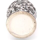 Fat Lava grey ceramic jar by Marius Giuge, Vallauris, 1970s
