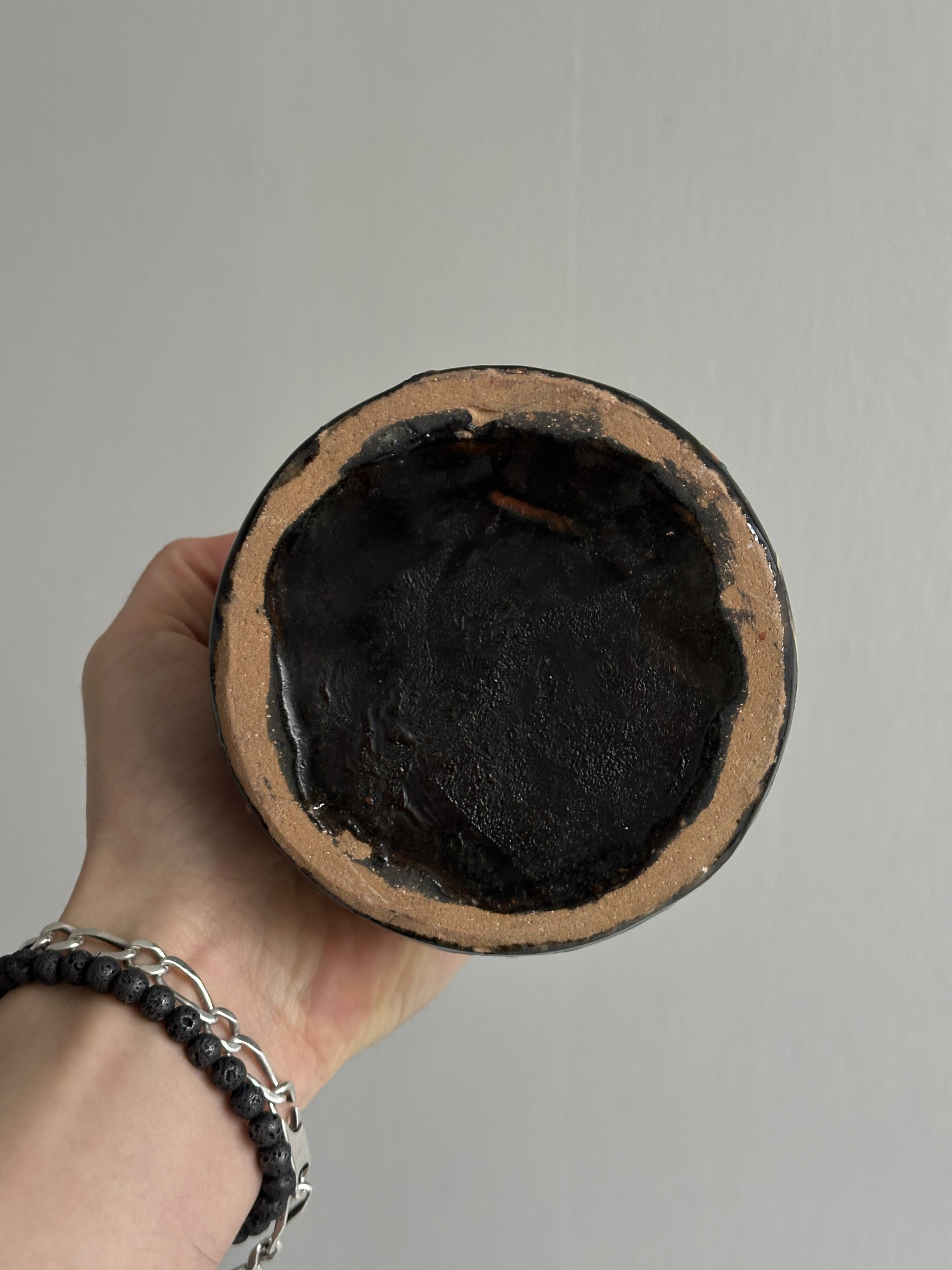 Pitcher, hand painted ceramic decorative pottery