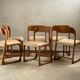 6 Baumann chairs foot sled