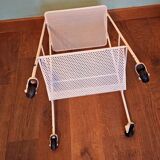 Perforated white metal server