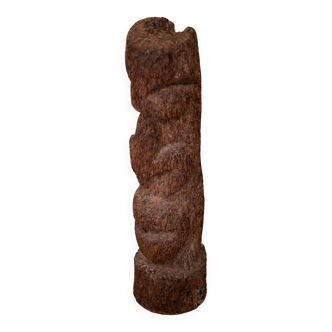 Tree fern totem statue