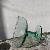 Murano blown glass fruit bowl / footed dish