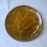 Flat plate in enamelled stoneware Vallauris