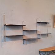 Modular wall shelf self, for mofp, 1960.