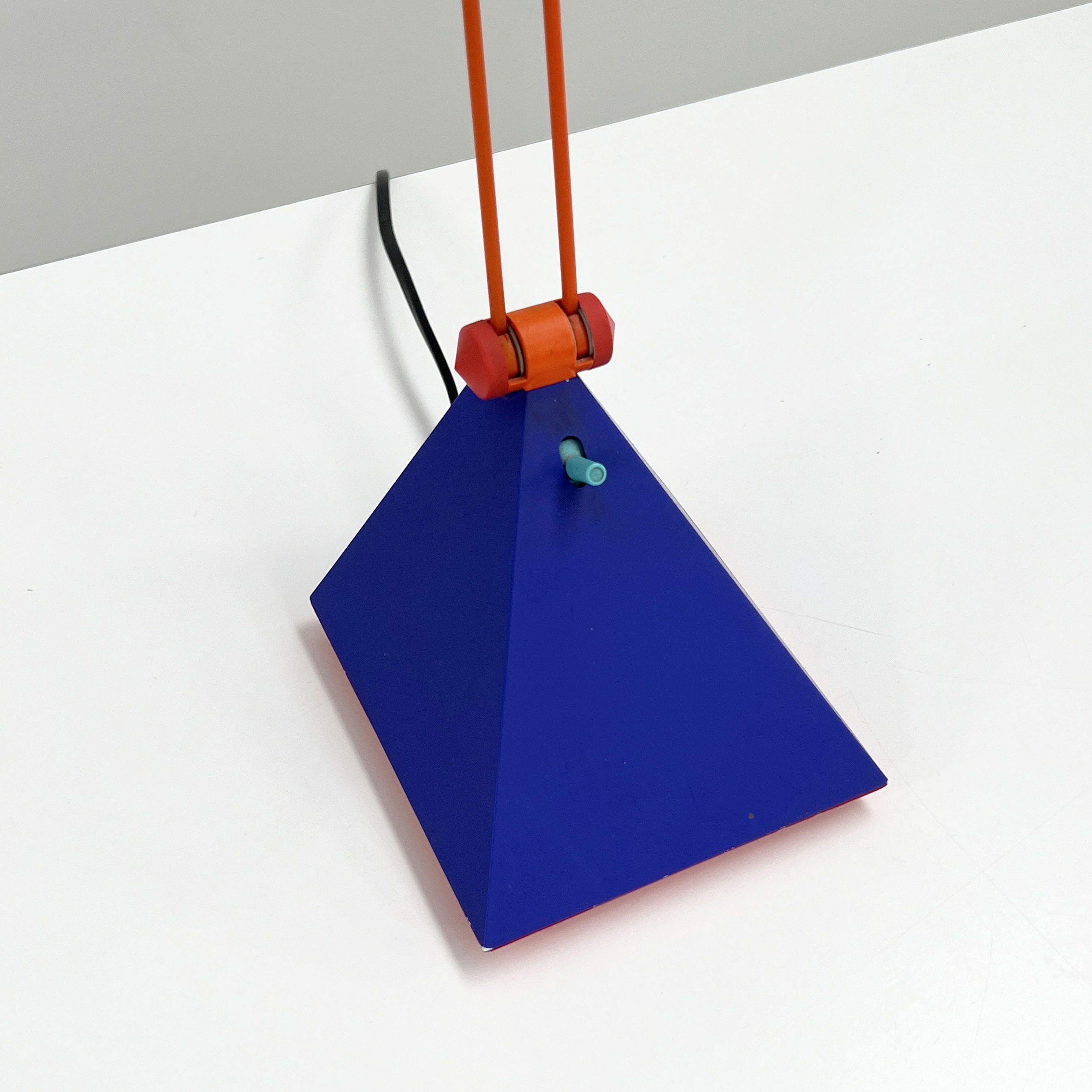 Blue desk lamp by Lungean & Pellmann for Brilliant Leuchten Germany, 1980