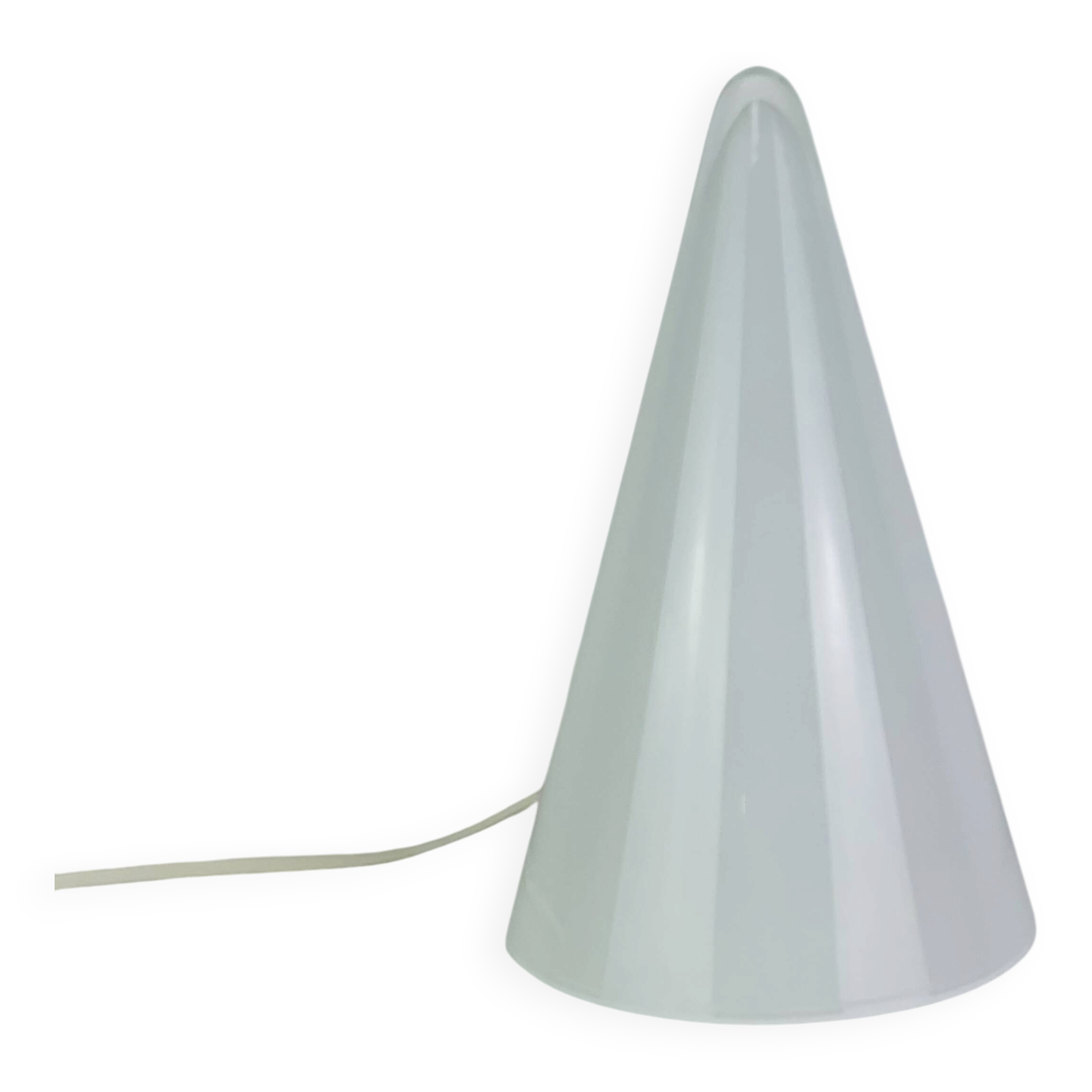 Lampe conique Teepee SCE, verre blanc, design