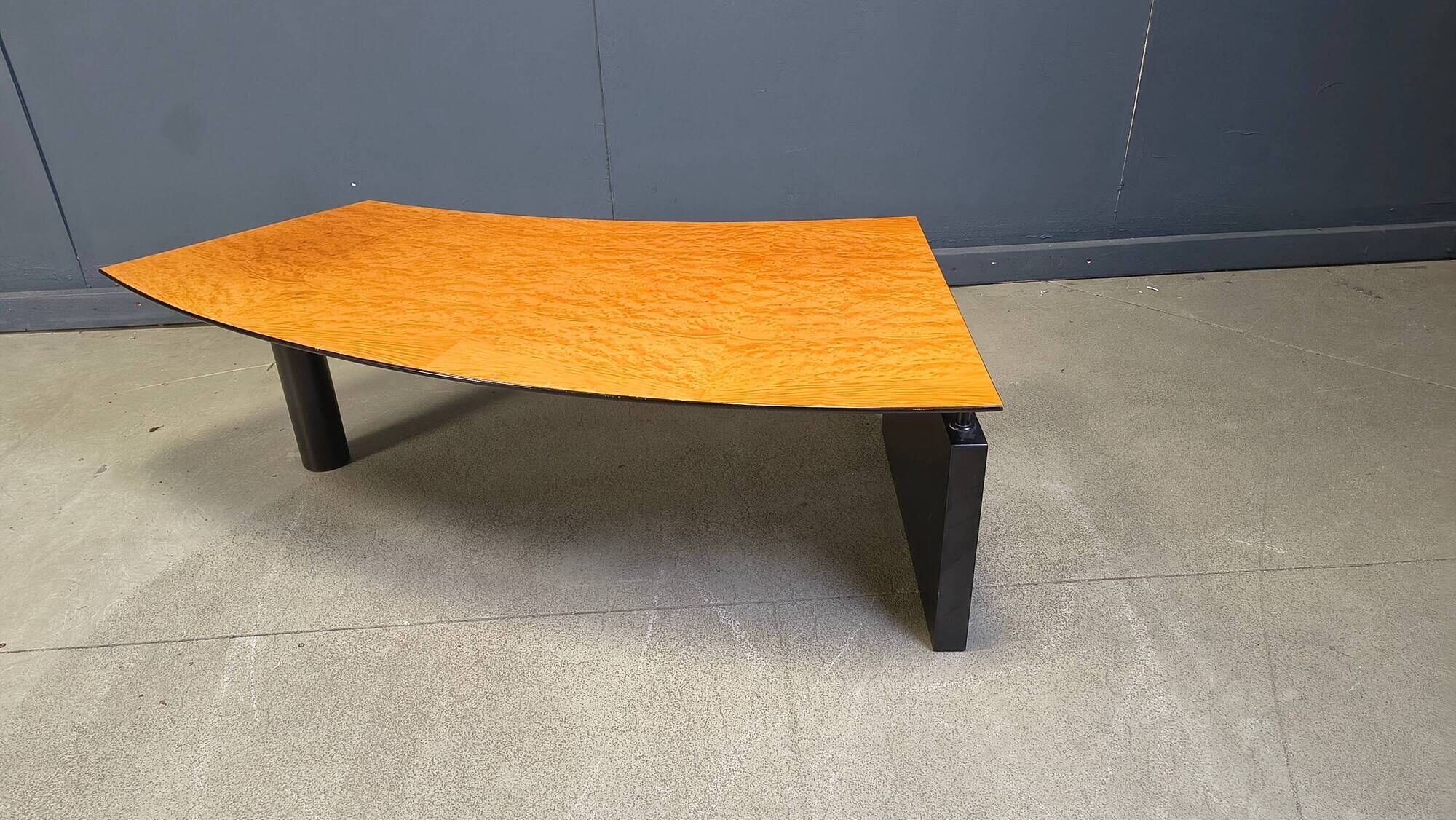 Burl wood coffee table by Cattelan Italy, 1990s