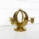 Mid-Century Scandinavian Brass Candlestick by Arthur Pe, Kolbäck, Sweden 1950-60