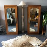 Art deco twin cabinets