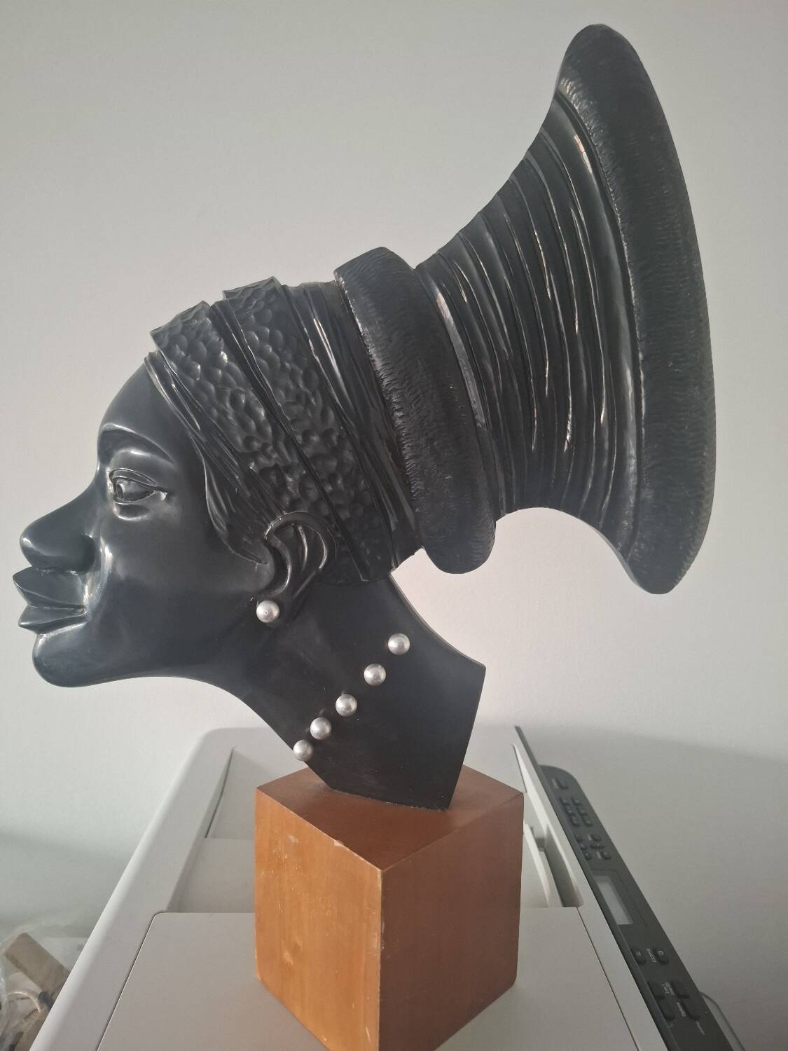 Portrait of an African woman tribal art