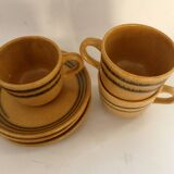 Sarreguemines stoneware cups