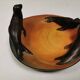 Dish with sea lions hand painted by Ipsen's widow, Denmark 1930s.