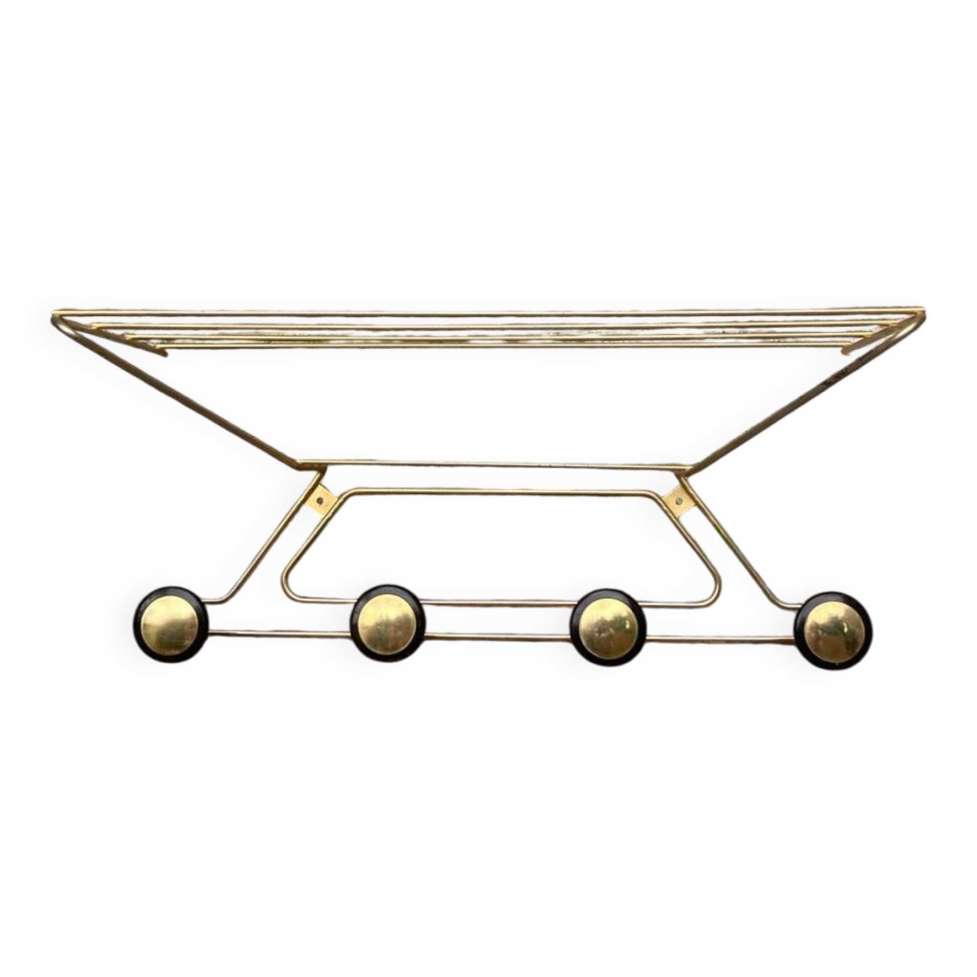 Vintage wall-mounted coat rack