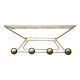 Vintage wall-mounted coat rack