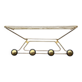 Vintage wall-mounted coat rack