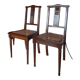 Paire de chaises cannées 1930, style louis XVI