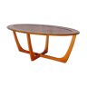 Table basse ovale design scandinave