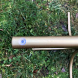 Octagonal table smoked glass